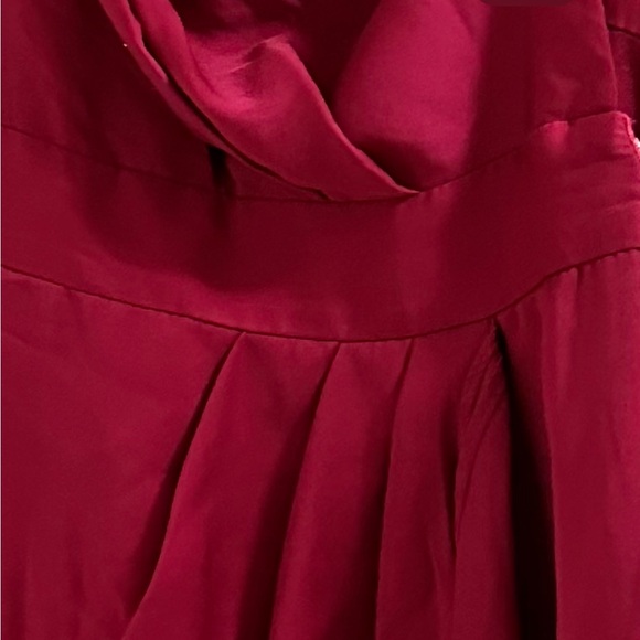 BCBG Satin Dress One Shoulder Pink - Picture 3 of 4